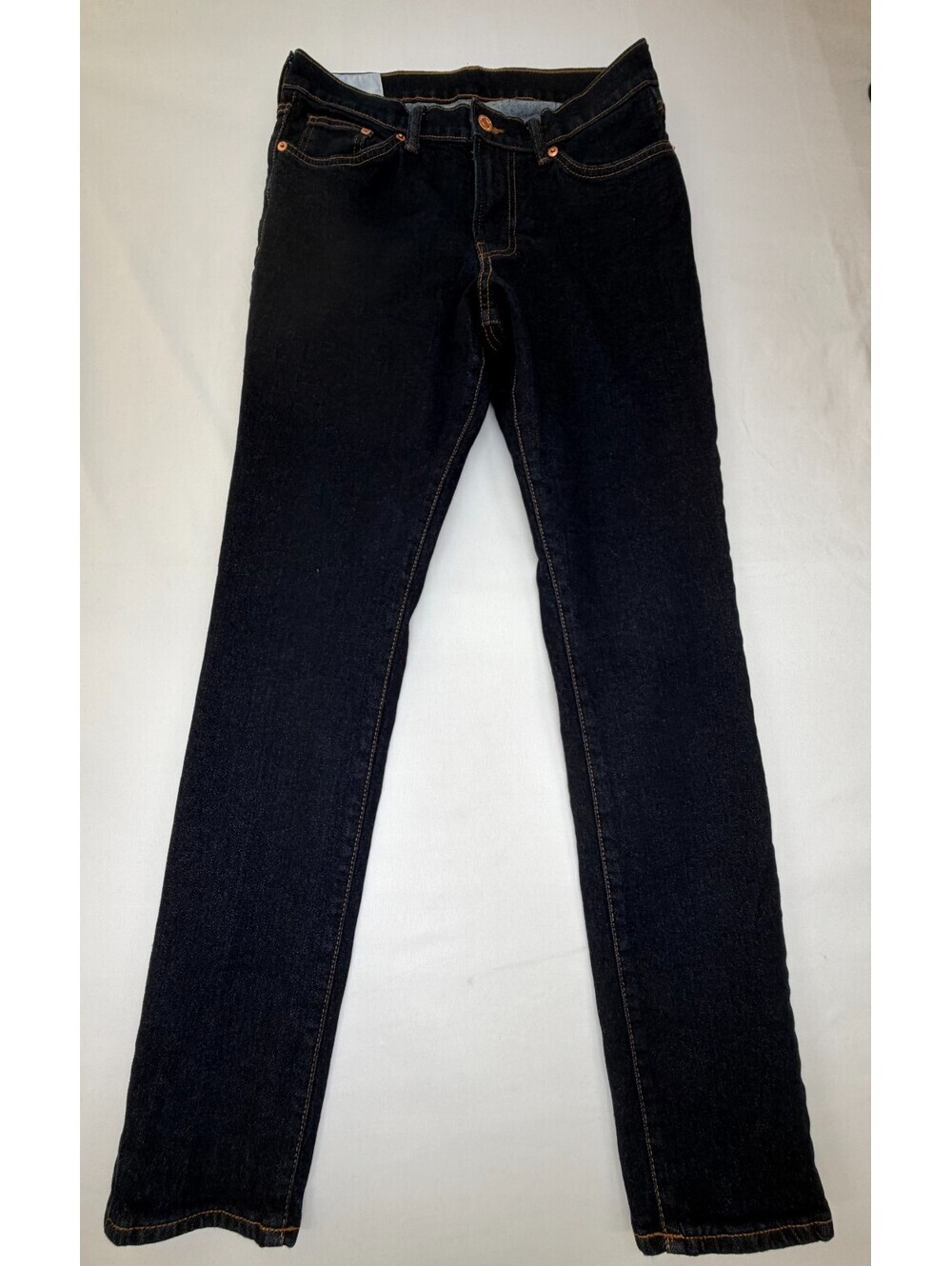 H&M &Denim Women's Jeans Skinny Dark Wash Mid Rise Solid Size 32/32 Blue